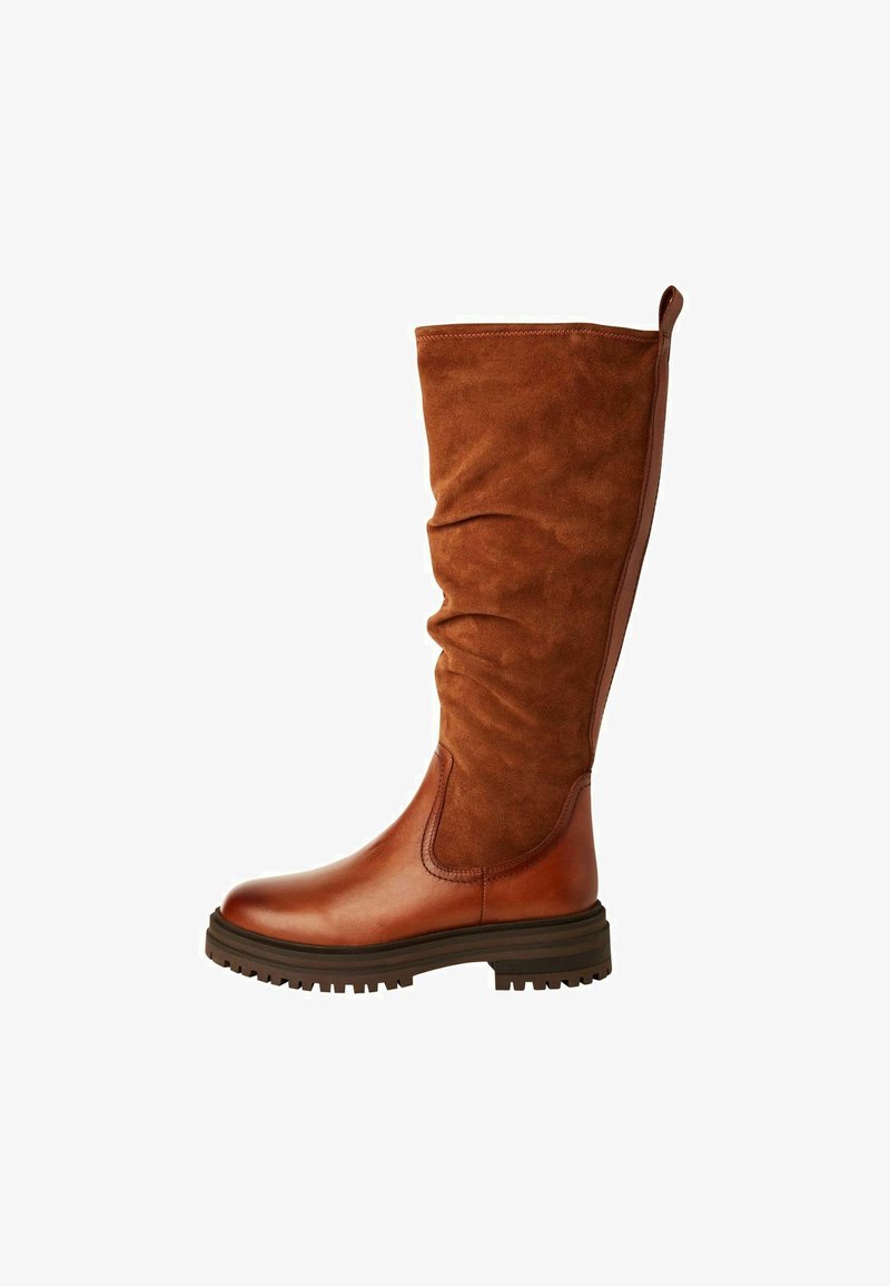 Marco Tozzi Bottes à plateau - cognac comb