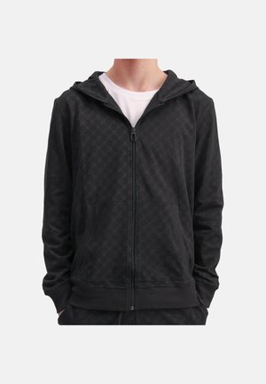 Felpa con zip - schwarz