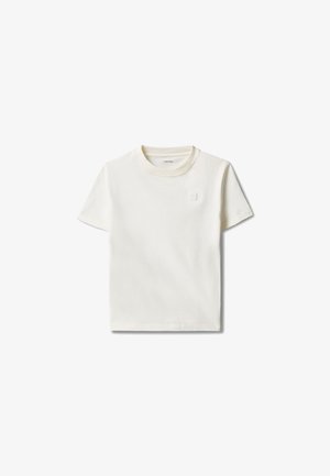 Calvin Klein Jeans, MINI BADGE UNISEX - Βασικό μπλουζάκι - tofu