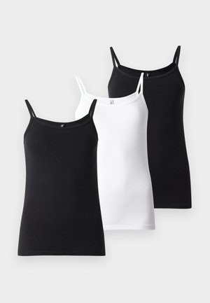 ONLLOVE SINGLET 3 PACK - Topper - black/white