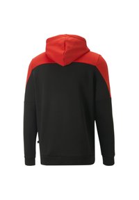 Puma AROUND THE BLOCK - Felpa con cappuccio - black high risk red