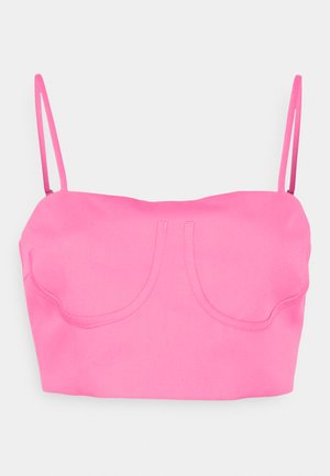 SOMETHINGNEW SNJANE UNDERWIRE SHORT BAR - Débardeur - shocking pink