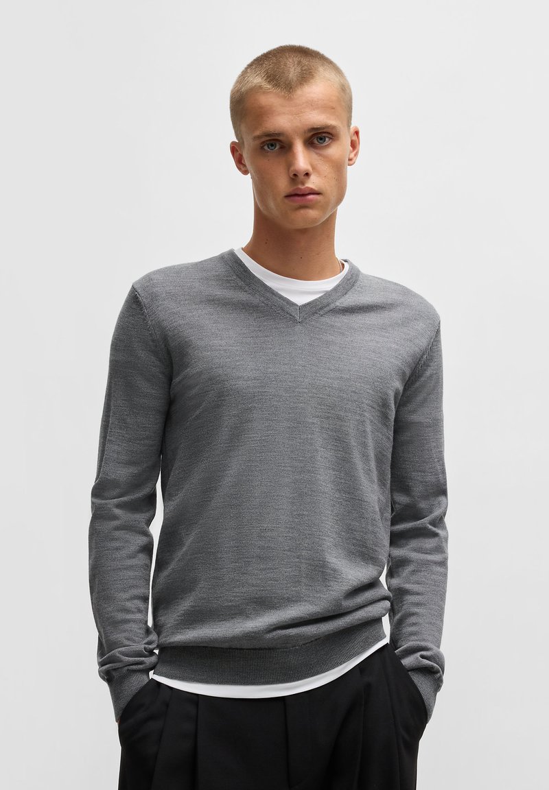 HUGO SAN VREDO - Strickpullover - medium grey