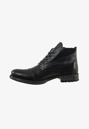 Lace-up ankle boots - noir
