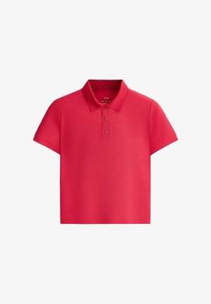 OYSHO, SLIM FIT PIQUÉ SHORT SLEEVE POLO SHIRT - Polo - red