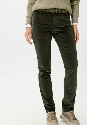 STYLE CAROLA - Trousers - dark olive