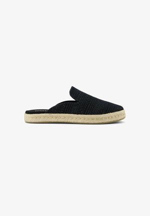 TOMS, Mules - black metallic linen stripe