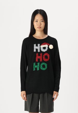 Vero Moda VMHOHO O NECK  - Vesta - black/silver/red/green