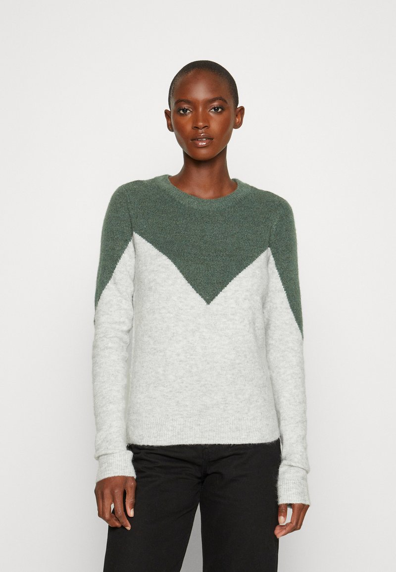 VERO MODA VMPLAZA Maglione Donna A Righe Girocollo - Pullover Maglia Leggero Con Polsini A Coste - 3