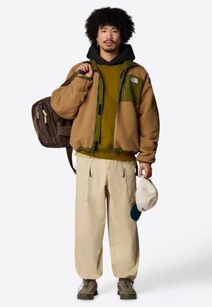 YUMIORI REVERSIBLE - Fleece jacket - forest olive utility brown