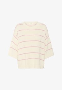 Atlasīts, white w rose bloom stripe