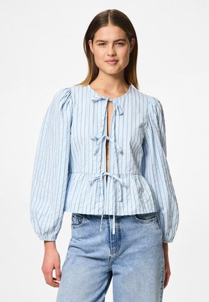 PCAGNETE ONECK TIE  - Bluse - blue/maritime blue