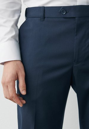 MOTION FLEX - Pantaloni eleganti - navy