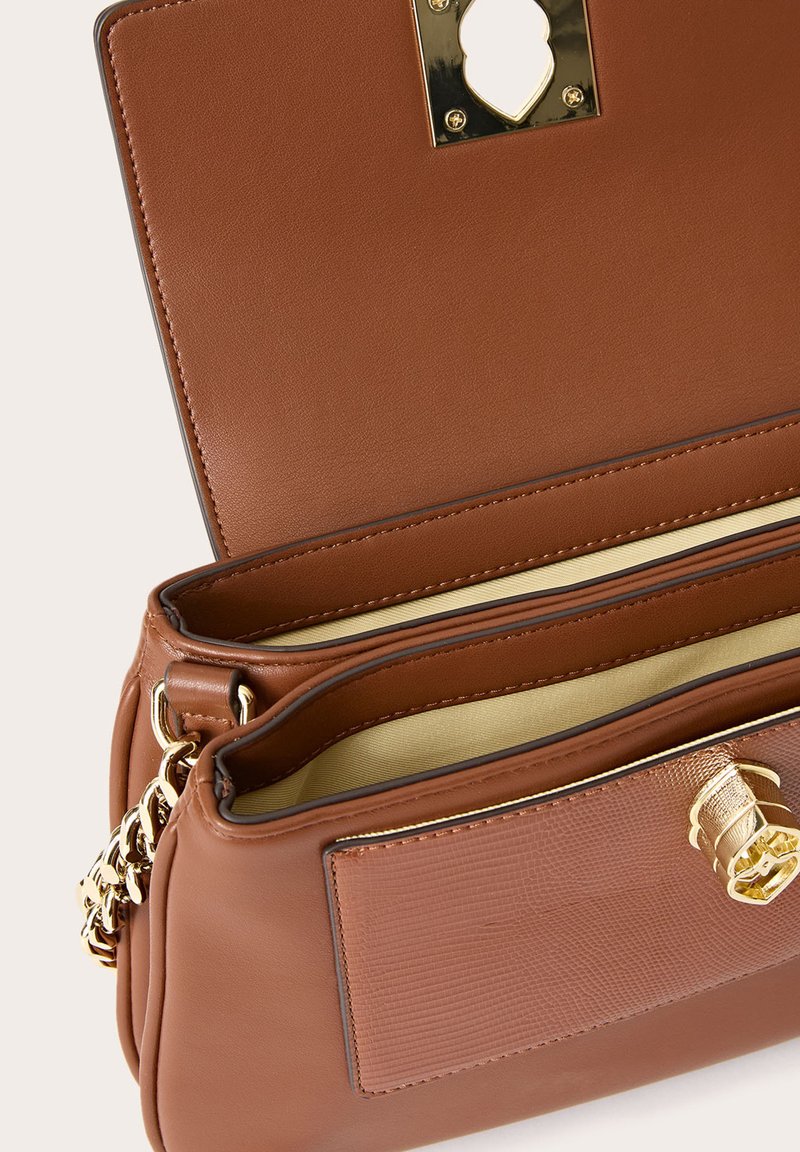 Donna Marrone Dell'annata PELLE Borsa da Visconti Tote Tracolla