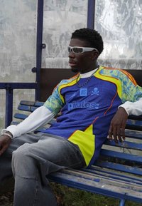 adidas Performance ORLANDO PIRATES X NTS UBP - Jalkapallopaita - mystery ink/unity orange/bluebird/semi solar yellow