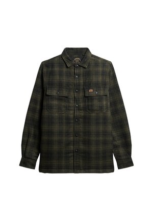 Superdry MILLER - Shirt - haze ombre olive