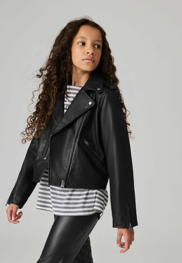 REGULAR FIT - Lederjacke