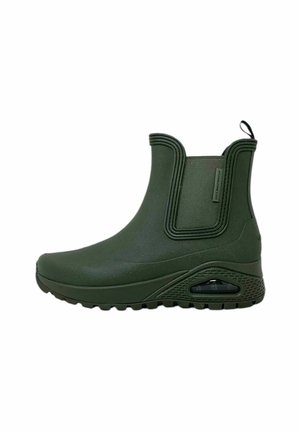 Enkellaarsjes met plateauzool - olive