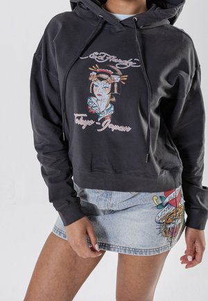 Jersey con capucha - black
