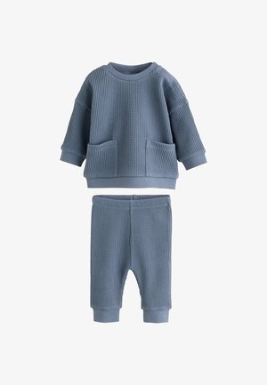 Next, REGULAR FIT - TEXTURED TOP AND LEGGING BABY SET - Trainingsanzug - blue