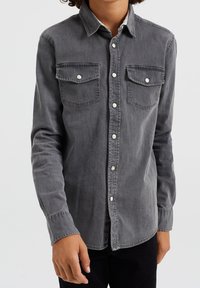 WE Fashion MET STRETCH - Košile - grey