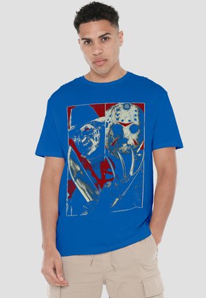 Cotton Soul, FREDDY VS JASON/VS - Print T-shirt - royal blue