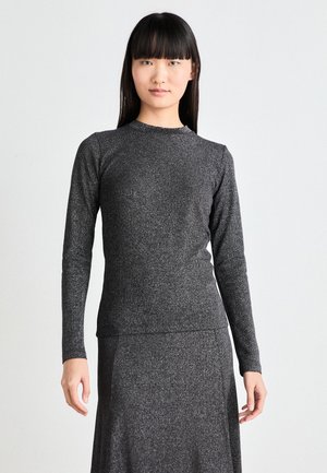 TUBA TEE - Pitkähihainen paita - black/gun metal