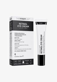 Retinol ögonkräm i tub och förpackning från The Inkey List, 15 ml, minskar fina linjer och rynkor, utformad för alla hudtyper, första tecken på åldrande.