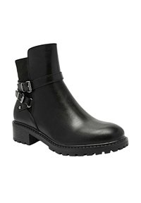 Super Mode Bottines de cowboy / motard - noir