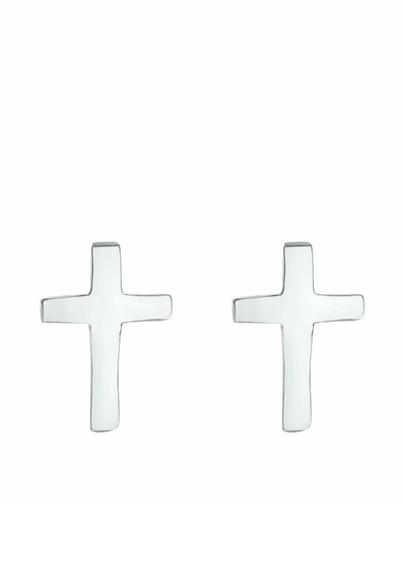 Elli Orecchini Creoli Ciondolo Croce Fede Religione in Argento Sterling 925