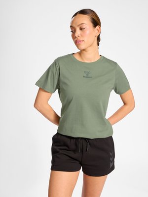 Hummel ACTIVE BEE CO SS - Basic T-shirt - sea spray