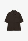 SHORT SLEEVE WITH POCKET - Chemise - dark brown