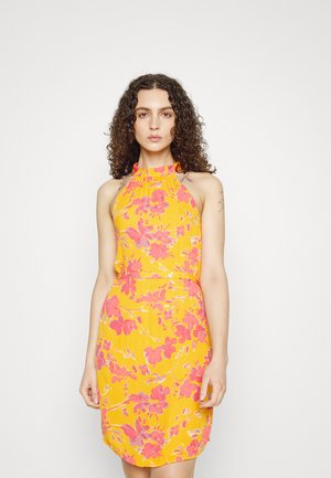 Vero Moda Tall VMJENNY MINI DRESS - Φόρεμα ημέρας - radiant yellow/mille