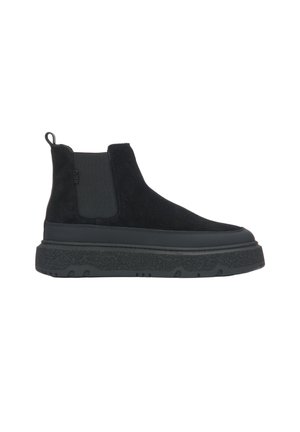 Platform ankle boots - black