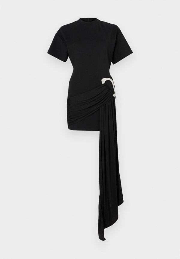 CRYSTAL BUCKLE DRAPE FABRIC DETAIL DRESS - Cocktail dress / Party dress4