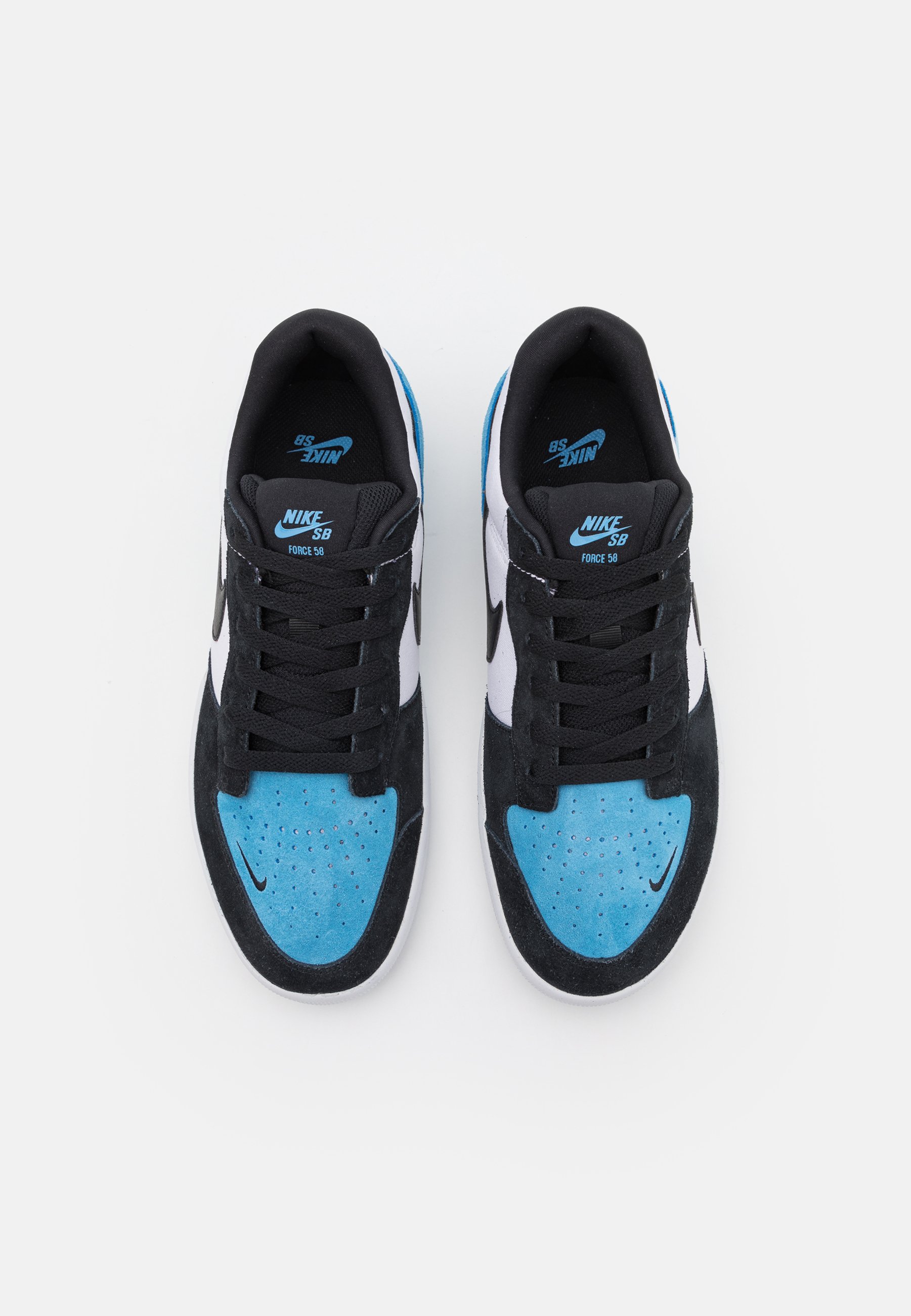 しょーじ Nike SB FORCE 58 UNISEX - Sneakers low - dutch blue/black/white