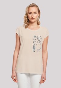 F4NT4STIC HELLO HEIDI - Print T-shirt - whitesand