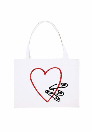 PINS PRINT - Shopping bag - white