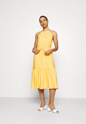 HALTER MIDI - Cocktailjurk - banana peel
