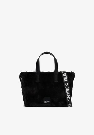 Karl Lagerfeld Jeans, KLJ BOX LOGO MINI TOTE FURRY - Τσάντα χειρός - black