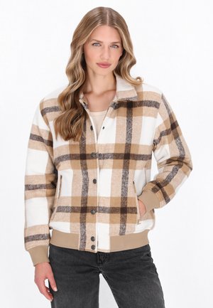Bomber dzseki - beige multicolor