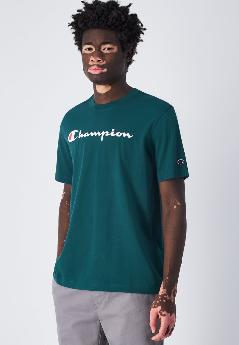 Champion ICONS CREWNECK WITH LARGE LOGO - Camiseta estampada - fir