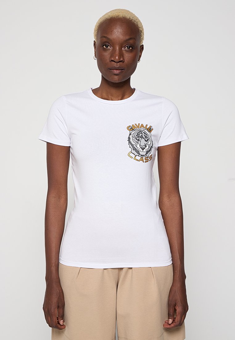 Cavalli Class T-shirt print wit Cavalli Class T-shirt print wit