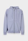 SOLO HOODIE - Sweat zippé - iron purple/white