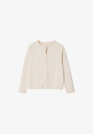 Vertbaudet, VERTBAUDET MÄDCHEN STRICKJACKE BASICS OEKO-TEX - Strickjacke - beige meliert
