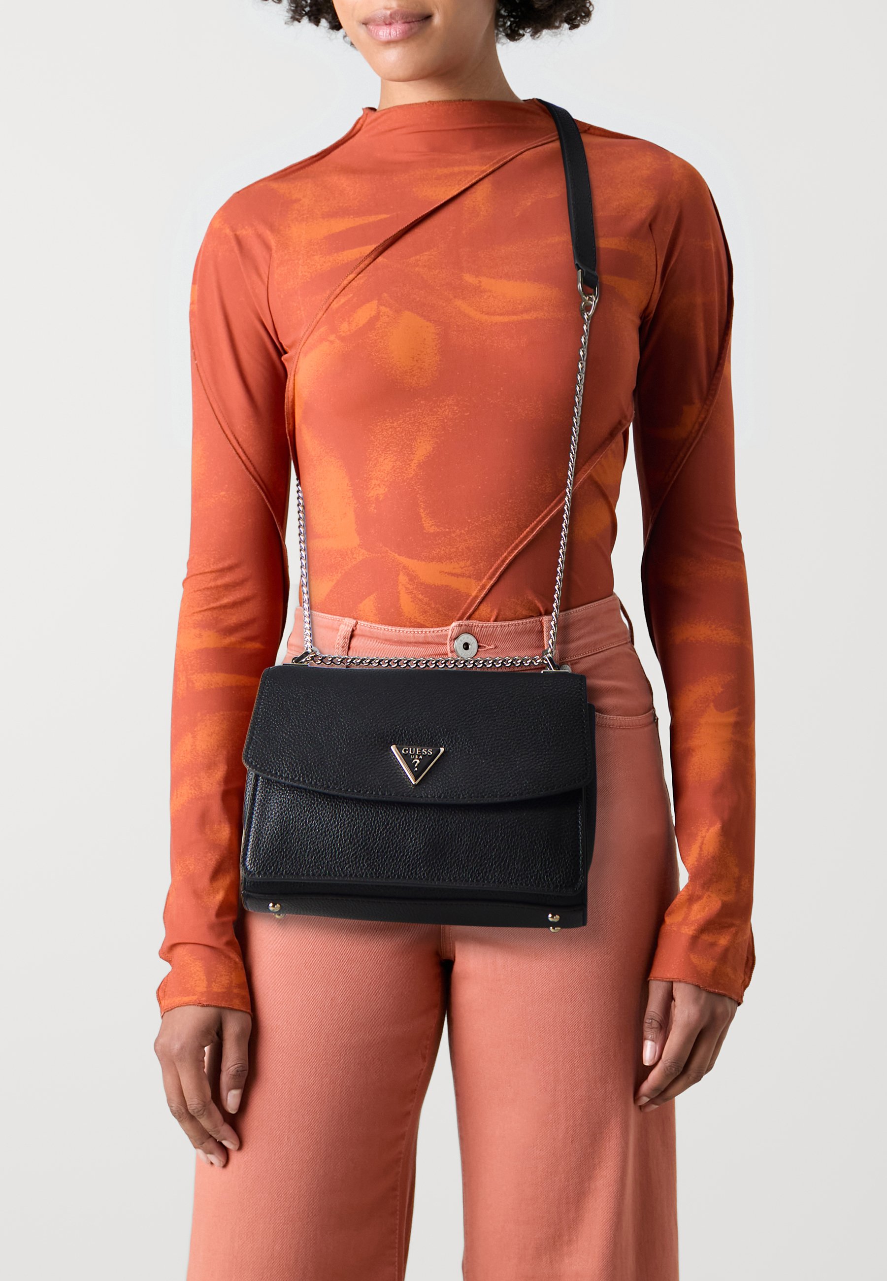 ベティYS Guess Borsa Guess Cresidia Cross Body Bag In Black | UK Borse Guess