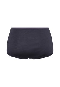 Marineblå undertøj med en glat tekstur, høj talje-design og uden synlige sømme, der tilbyder en minimalistisk og moderne form.