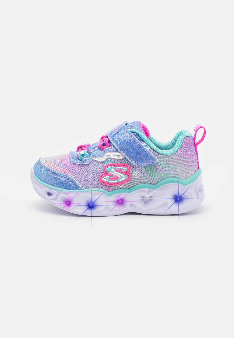 Skechers HEART LIGHTS Zapatillas blue sparkle/multicoloured/azul