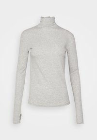 MOCK NECK - Pitkähihainen paita - light grey melange