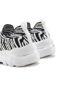 French Connection Slipper - schwarz   weiß